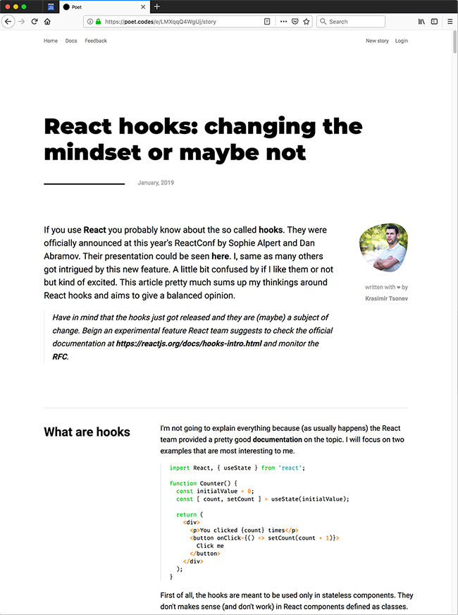 React hooks: changing the mindset or maybe not